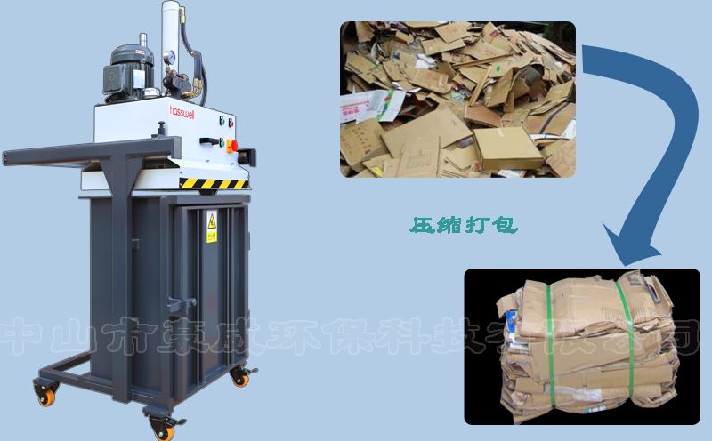 供應(yīng)2噸廢紙打包機(jī)