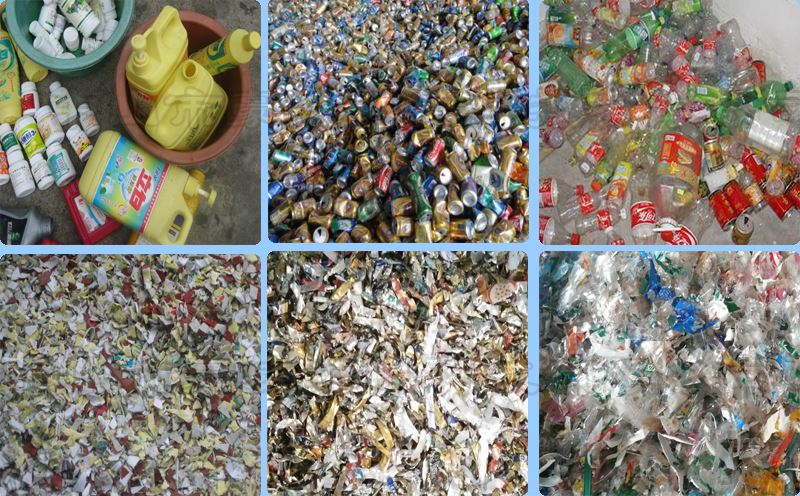 塑料瓶破碎機(jī)應(yīng)用效果圖